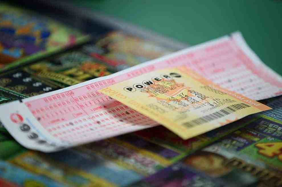 Red and Yellow Powerball Tickets