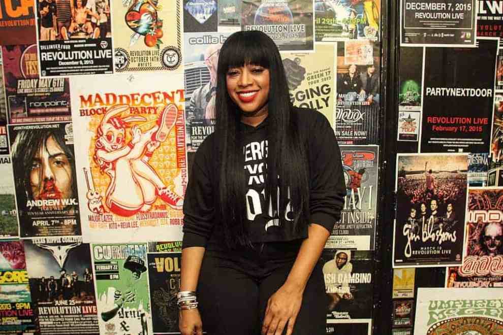 Trina Smiling at the camera