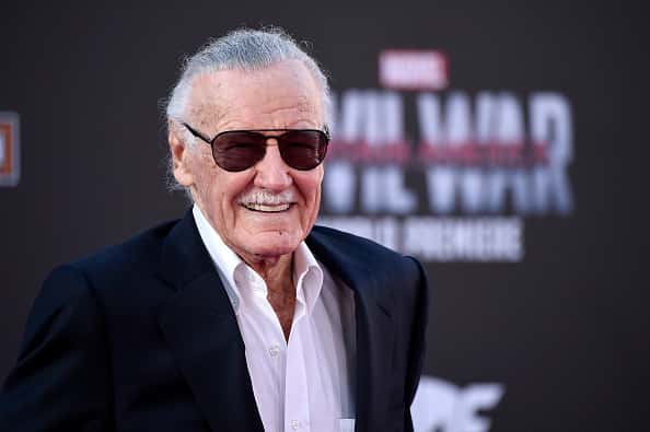 Stan Lee attends Captain America Civil War premiere