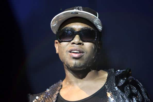 Rapper Baby Blue of hip-hop group Pretty Ricky performs during BET's Scream Tour IV: The Heartthrobs at the Orleans Arena August 3