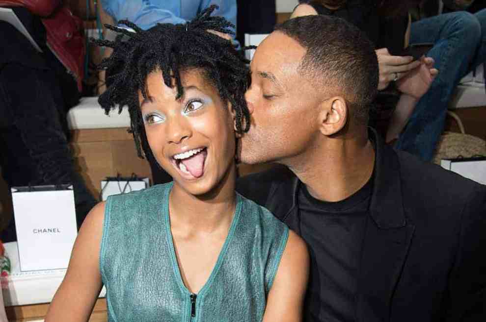 Willow Smith and Will Smith attend the Chanel Haute Couture Fall/Winter 2016-2017 show as part of Paris Fashion Week on July 5