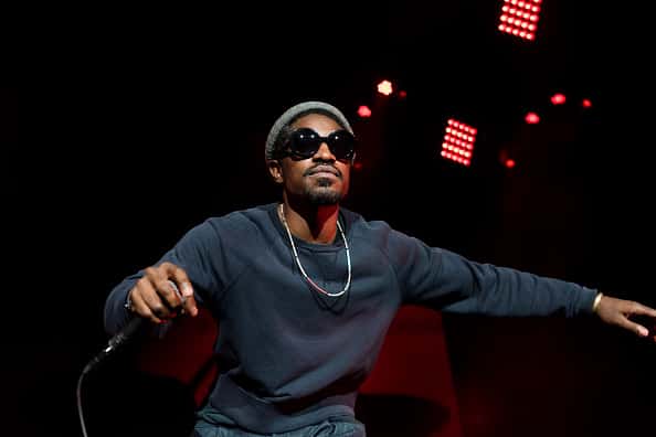 Andre 3000 performs on stage at Lakewood Amphitheatre on September 10