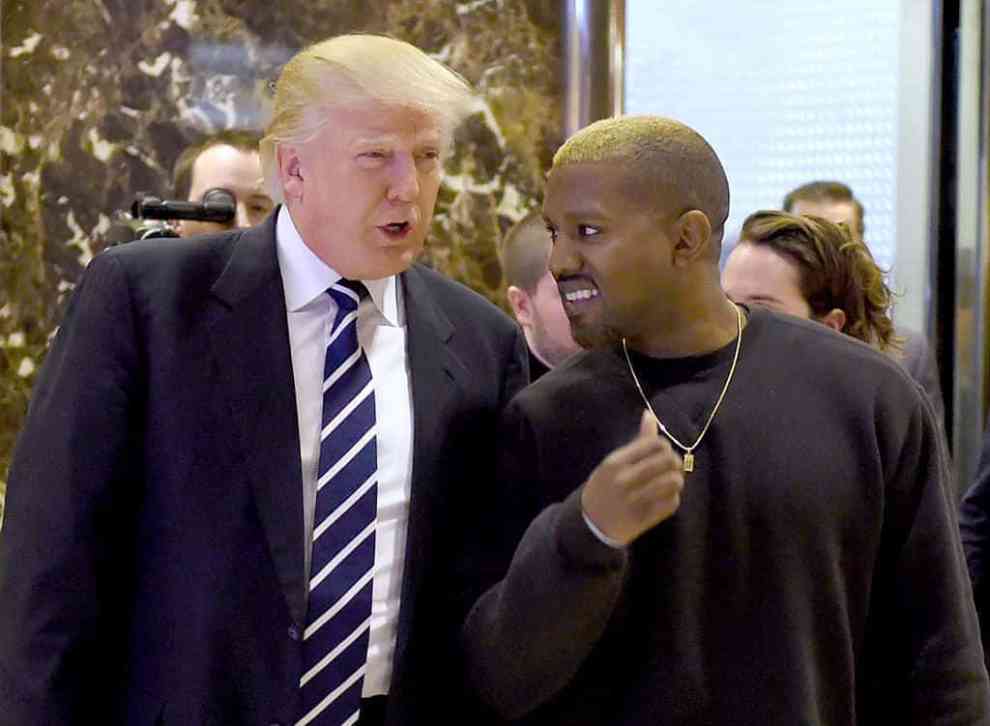 kanye west and president trump