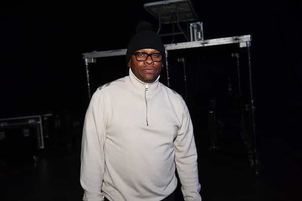 Rapper Scarface backstage at 2016 Old School Hip Hop New Year's Eve Festival at Philips Arena on December 31
