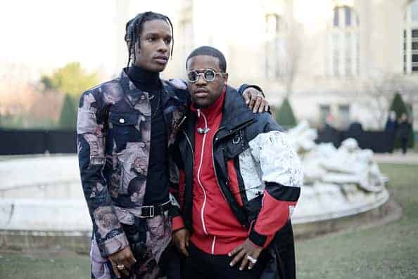 ASAP Rocky and ASAP ferg attend the Dior Homme Menswear Fall/Winter 2017-2018 show as part of Paris Fashion Week on January 21