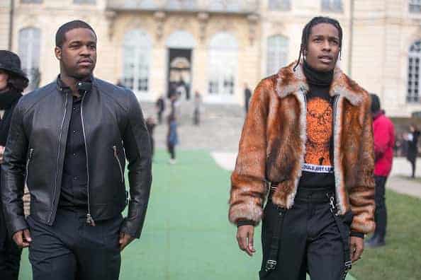 ASAP Rocky and ASAP Ferg at the Dior Couture show at Musee Rodin on January 23
