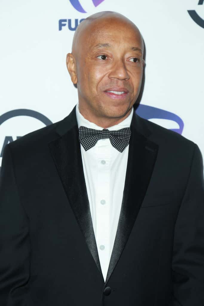 Businessman Russell Simmons arrives at the 2nd Annual All Def Movie Awards at Belasco Theatre on February 22