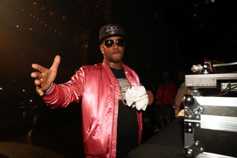 Cam'Ron wearing pink