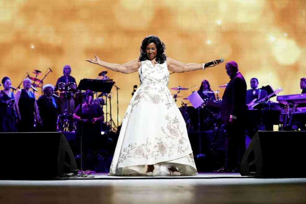 Aretha Franklin performing