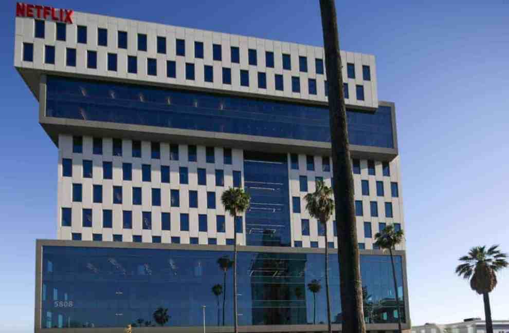 Netflix building with a lot of windows