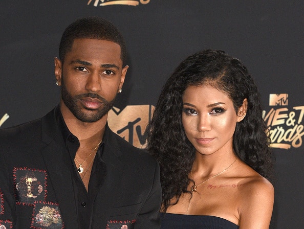 Rapper Big Sean (L) and singer Jhene Aiko attend the 2017 MTV Movie and TV Awards at The Shrine Auditorium on May 7