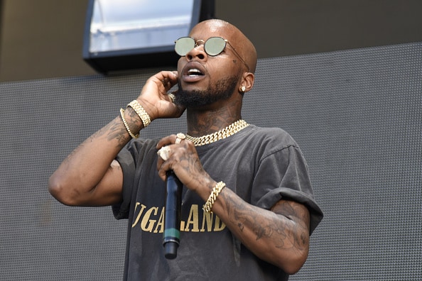 Tory Lanez performs during the "Nobody Safe Tour" at Toyota Amphitheatre on June 14