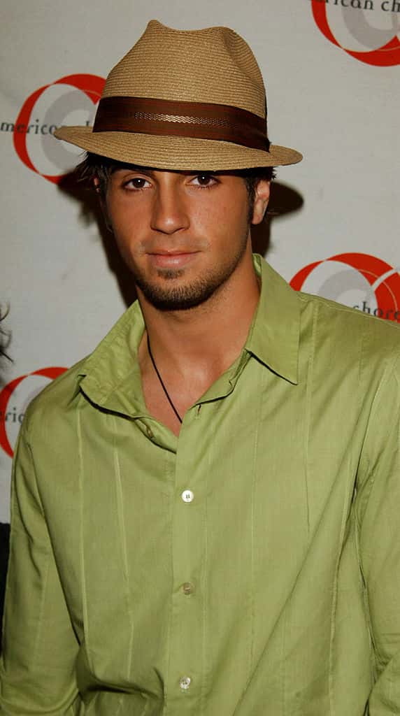 Wade Robson wearing a green shirt