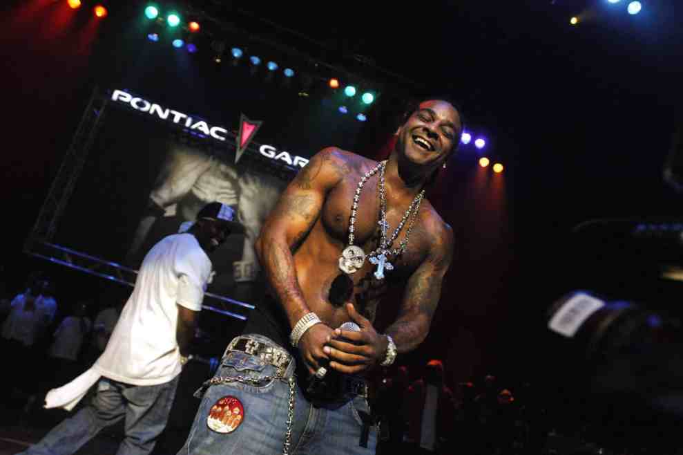 Jim Jones performs during 50 Cent's set at Hot 97 Presents 50 Cent's 5 Borough Tour - Manhattan Kickoff