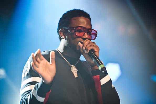 Gucci Mane performing on stage