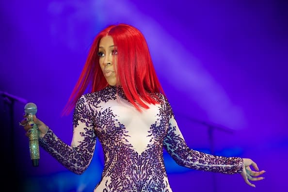 Singer K. Michelle performs at the Los Angeles Soul Music Festival at Exposition Park on July 14
