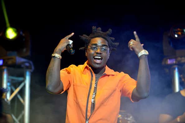 Kodak Black performs on stage at his Homecoming Concert first show since getting home from jail in June at Watsco Center on Augu