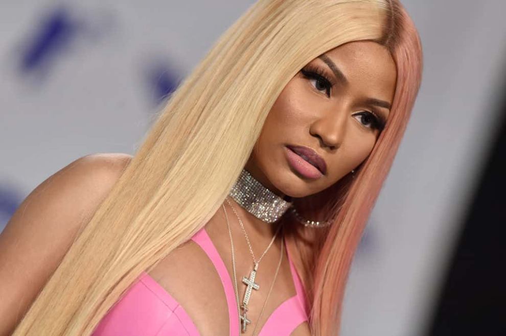 Rapper Nicki Minaj arrives at the 2017 MTV Video Music Awards at The Forum on August 27