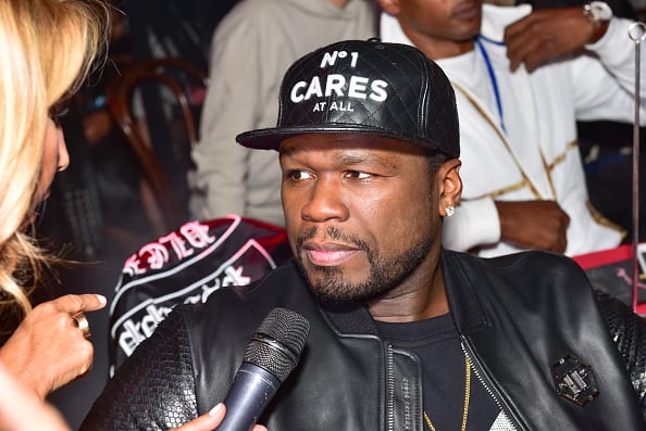 50 Cent attends the Philipp Plein fashion show during New York Fashion Week: The Shows at Hammerstein Ballroom on September 9