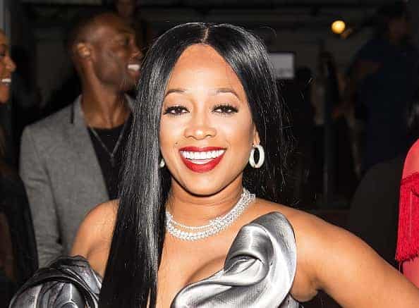 Rapper Trina is seen leaving the Blonds fashion show during New York Fashion Week: The Shows at Gallery 1