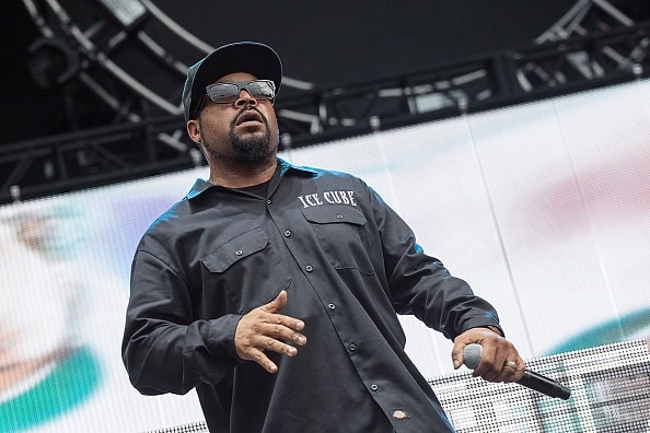 Rapper Ice Cube performs onstage during weekend one