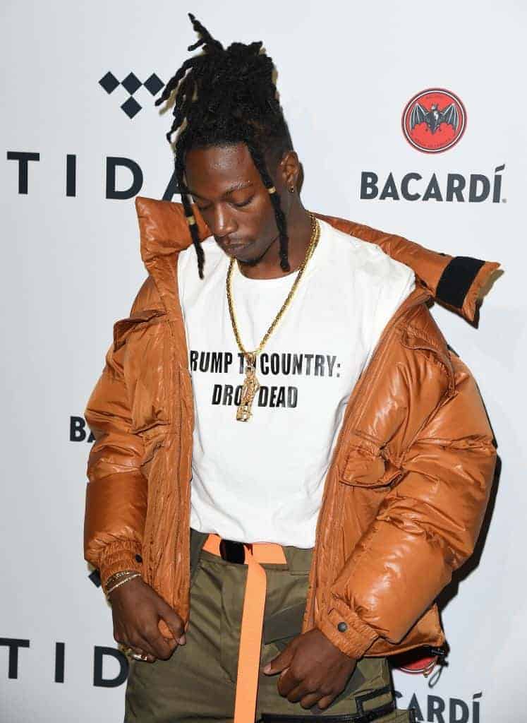 Joey Bada$$ attends the Stream TIDAL X: Brooklyn Benefit Concert at Barclays Center of Brooklyn on October 17