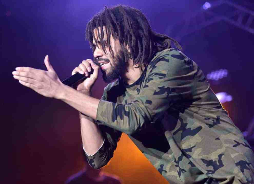 J Cole performing