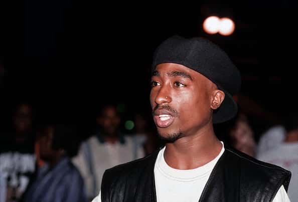 Rapper Tupac Shakur poses for a portrait at Club Amazon on July 23