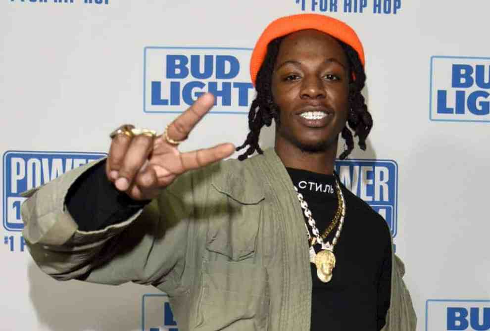 Joey Bada$$ poses during Power 106 FM's Cali Christmas at The Forum
