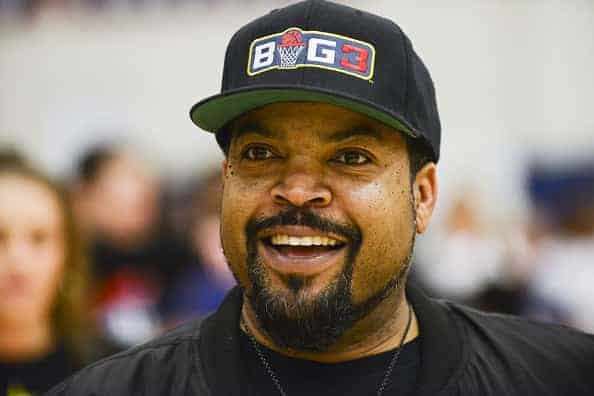 Rapper Ice Cube coaches during Baron Davis hosts Black Santa Celebrity Basketball Fundraiser.