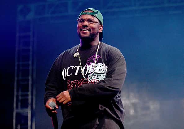 Rapper Schoolboy Q performs onstage at the Rolling Loud Festival at NOS Events Center on December 16