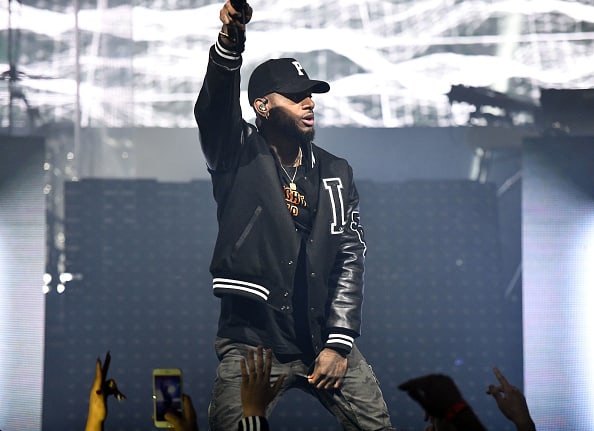 Rapper Bryson Tiller performs onstage at The Observatory on December 29