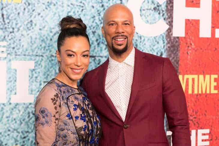 Common and Angela Rye attend attends the Premiere Of Showtime's "The Chi" at Downtown Independent on January 3