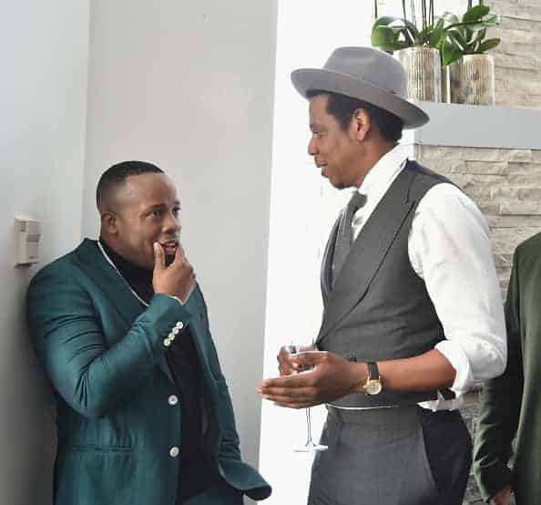 Yo Gotti and Jay-Z attend Roc Nation THE BRUNCH at One World Observatory on January 27