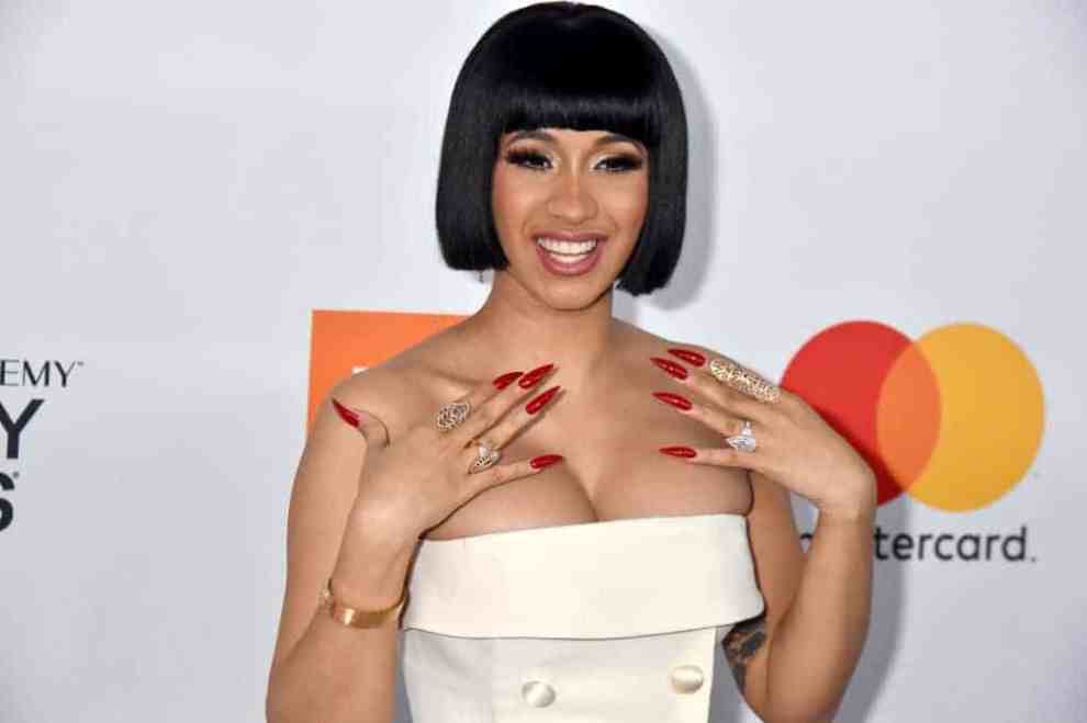 Cardi B arrives at  Grammy Salute To Industry Icons Honoring Jay-Z 2018