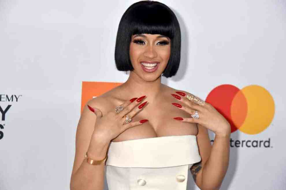 Cardi B arrives at Grammy Salute To Industry Icons Honoring Jay-Z 2018