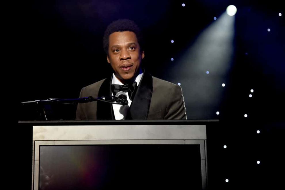 Jay Z accepts award during the 2018 Clive Davis and Recording Academy Pre-GRAMMY Gala and GRAMMY Salute to Industry Icons