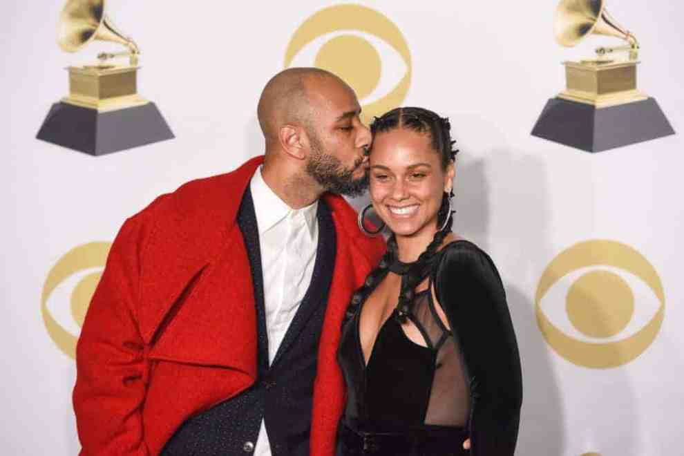 Swizz Beatz and  Alicia Keys at Grammy Awards