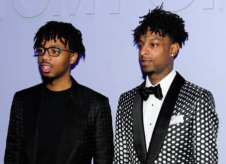 Metro Boomin and 21 Savage|21 Savage and Metro Boomin attend "Slaughter House In The Ghetto" Birthday Celebration at on October 19