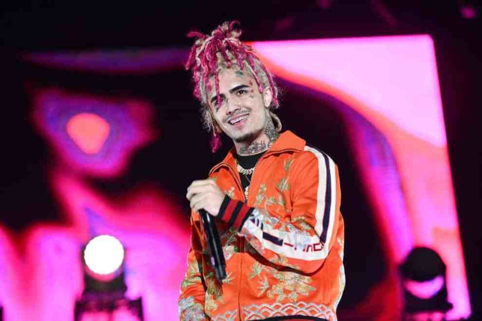 Lil Pump performs onstage during YG and Friend's Nighttime Boogie Concert at The Shrine Auditorium on February 17