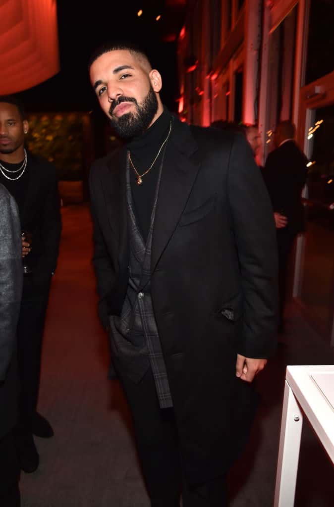 Drake attends 2018 Vanity Fair Oscar Party Hosted By Radhika Jones