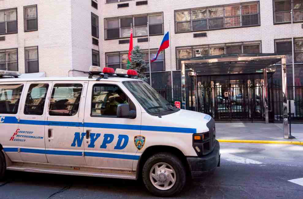 NYPD police van