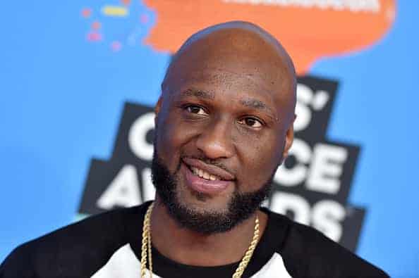 Former NBA player Lamar Odom attends Nickelodeon's 2018 Kids' Choice Awards 