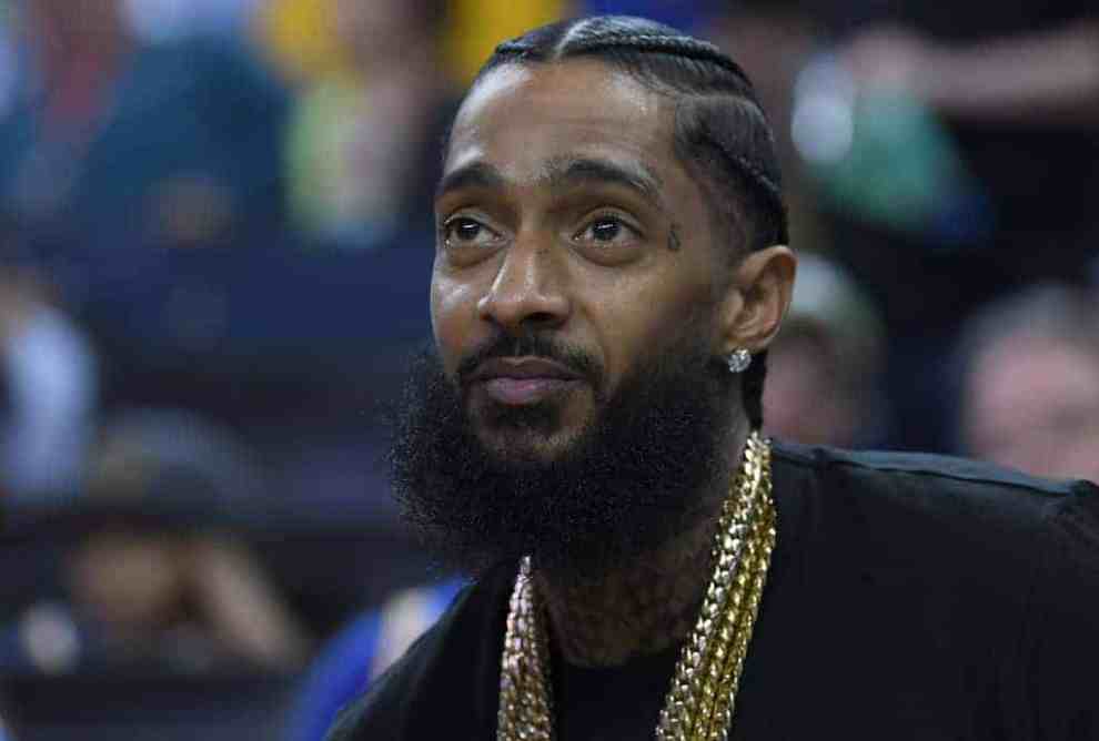 Nipsey Hussle wearing black