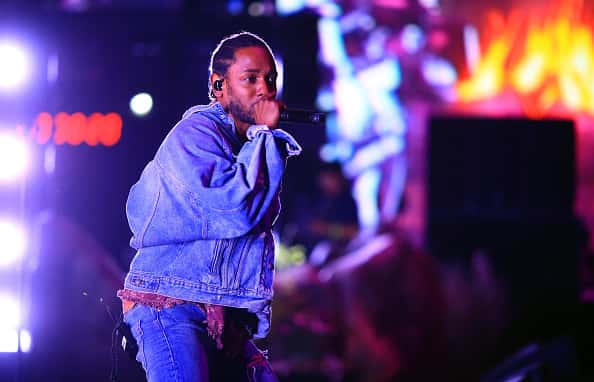 Kendrick Lamar performs onstage with SZA during the 2018 Coachella Valley Music And Arts Festival at the Empire Polo Field on A