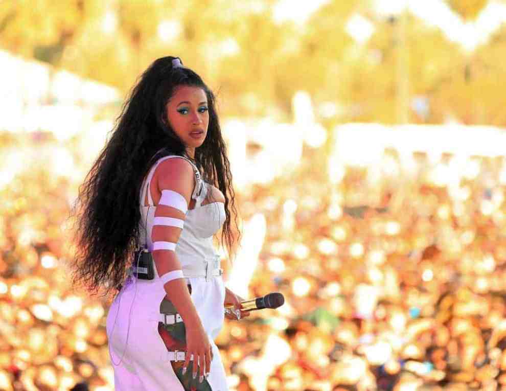 Cardi B performs at Coachella 2018