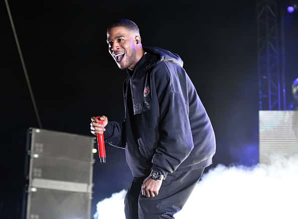 Rapper Kid Cudi performs onstage during the Smokers Club Festival at The Queen Mary on April 29