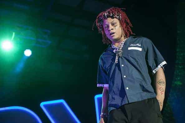 Trippie Redd performing on stage.