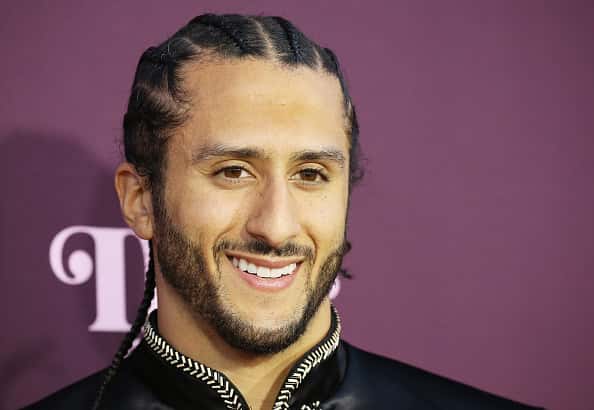 Colin Kaepernick arrives to VH1's 3rd Annual "Dear Mama: A Love Letter To Moms" held at The Theatre at Ace Hotel on May 3