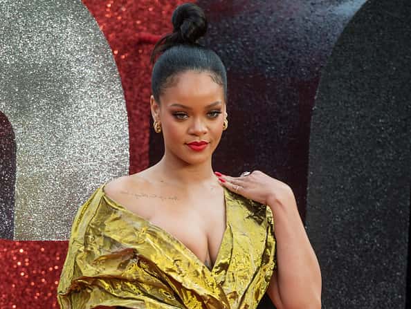 Rihanna on a red carpet.